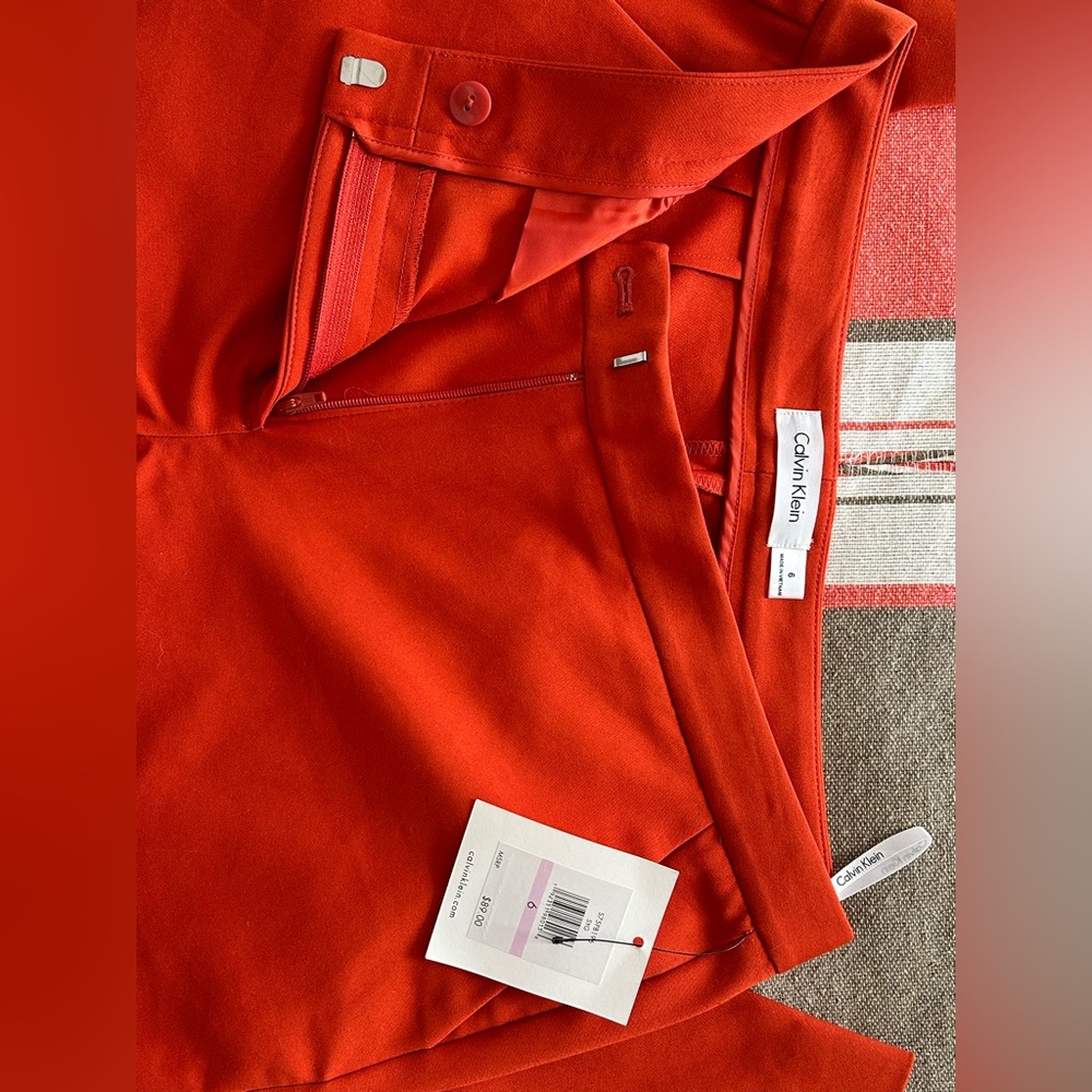 Calvin Klein Vibrant Orange Pants